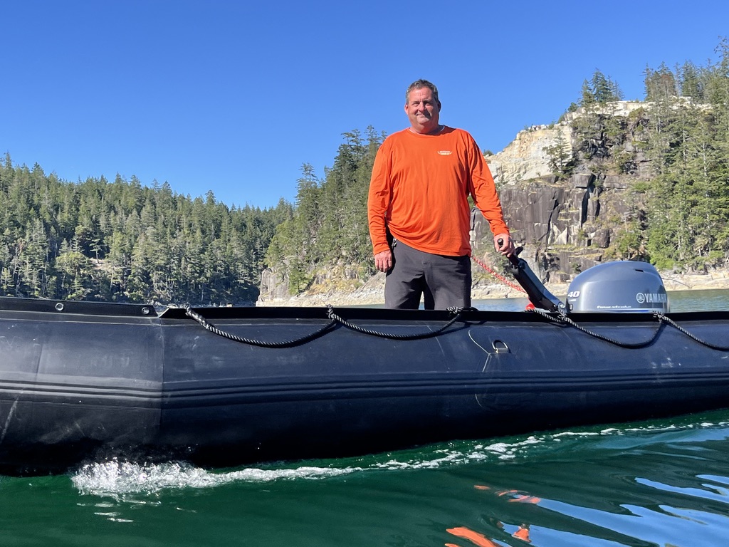 Jerry aboard a tender